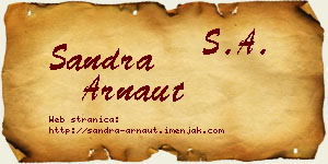 Sandra Arnaut vizit kartica